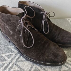 1901 MEN'S CHUKKA ANKLE BOOTS BARRETT BROWN SIZE 10 M US SUEDE LEATHER